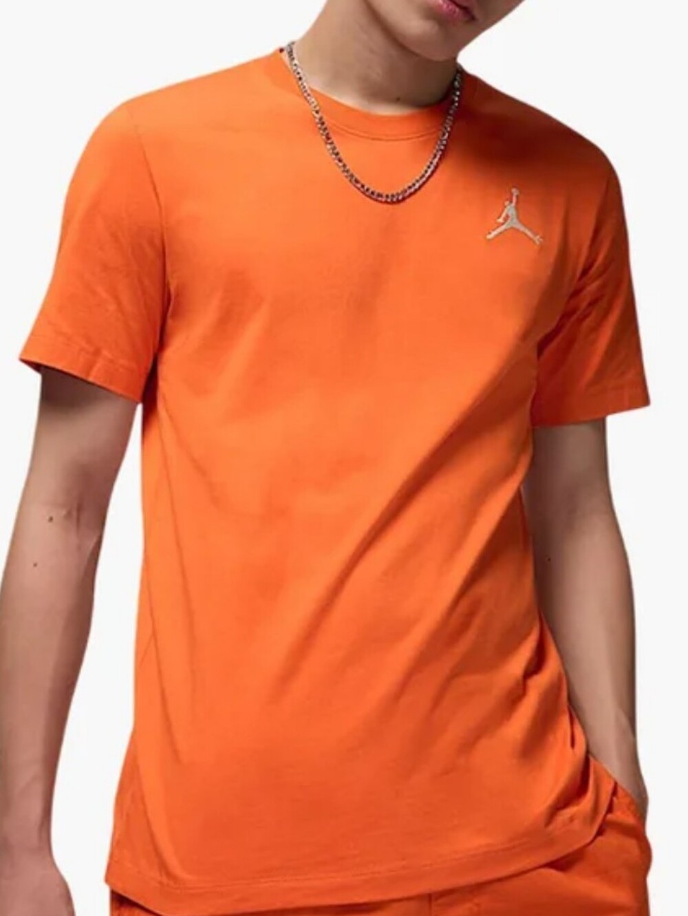 Jordan Jumpman Embroidered T-Shirt DC7485-805 ~ Starfish Orange | Men's: XL *NWT